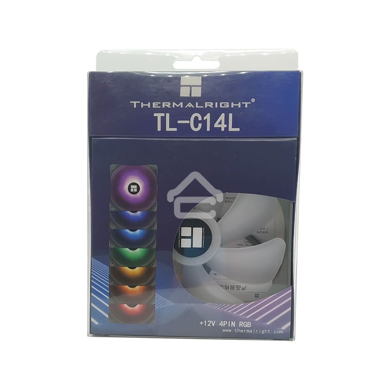 Вентилятор для корпуса Thermalright TL-C14L RGB черный, 140 мм, 1500 об/мин, 26.6 дБ, 4 pin