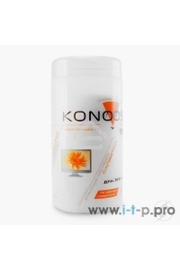 Чистящие средства Konoos KBF-100 Салфетки для ЖК-экранов в банке, 100 шт.