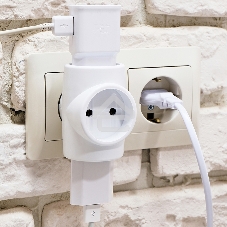 Евротройник электрический без заземления 220 В, 6A Rexant Индивидуальный пакет