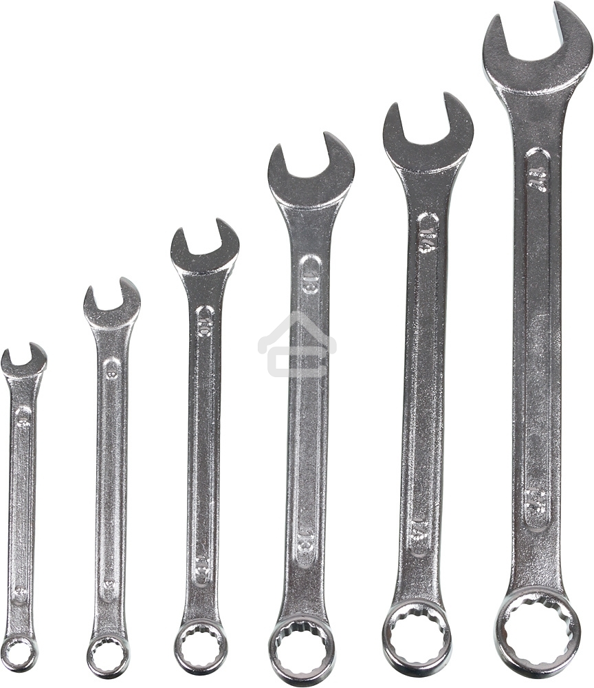 Набор комбинированных ключей 6 шт. 6 - 17