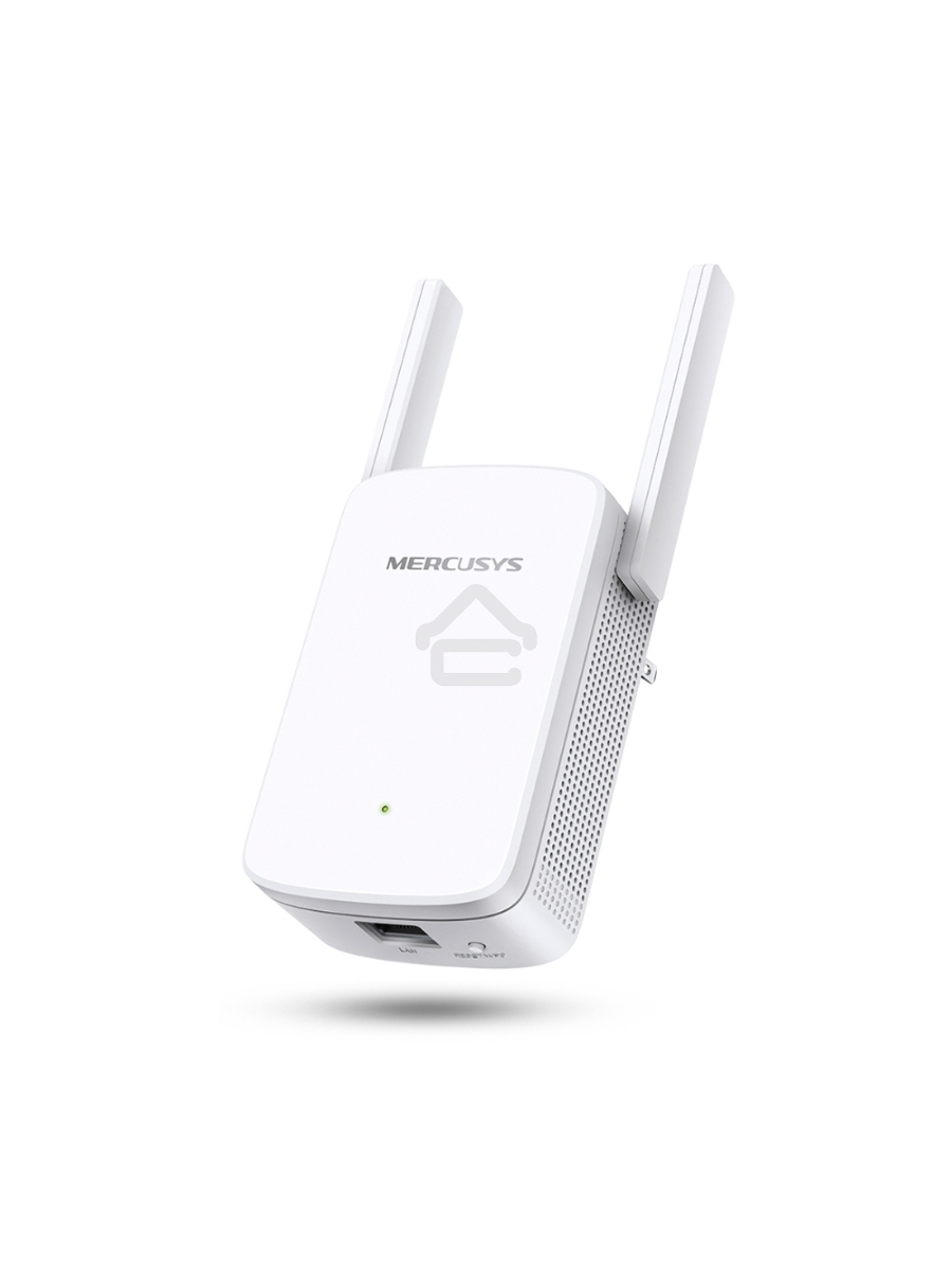Усилитель сигнала Mercusys ME30 AC1200 Wi-Fi Range Extender, 300 Mbps at 2.4 GHz + 867 Mbps at 5 GHz, 1 x 10/100 LAN, 2× Fixed External Antennas, Wall Plugged, WPS/Reset Button, Signal Indicator, Range Extender/Access Point mode, Adaptive Path Selection