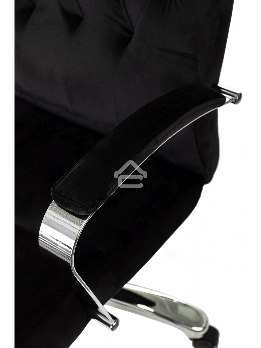 Кресло руководителя Бюрократ T-9928SL Fabric черный Italia Black, крестов. металл хром