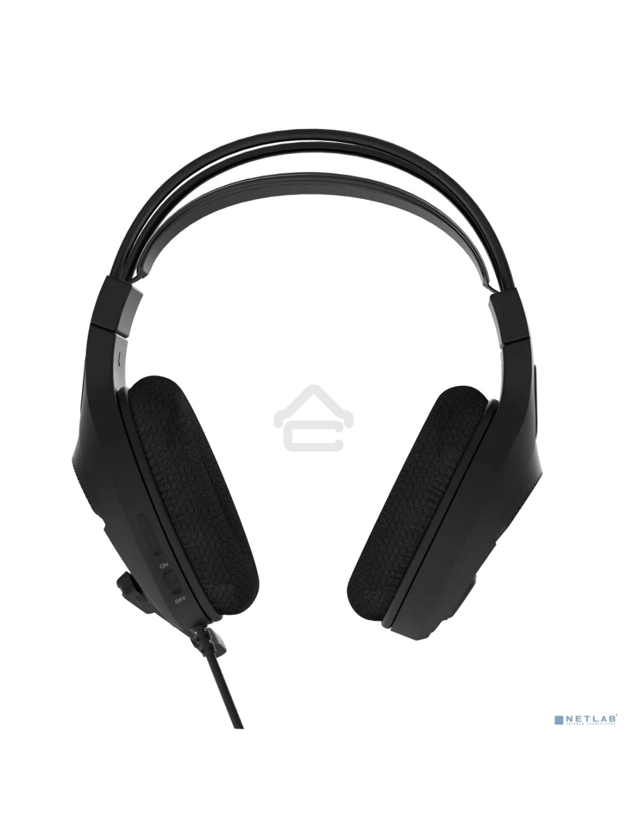 Perfeo игровая гарнитура RGF AIR черная 1,8 м, разъем 3,5 мм (4 pin) и USB (LED), переходник