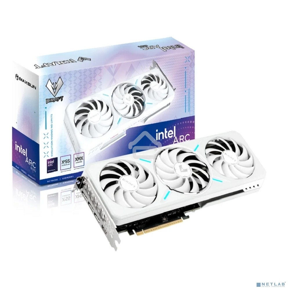 Видеокарта MAXSUN Intel Arc B580 iCraft 12G Arc B580, HDMI, 3xDP, 12G, D6