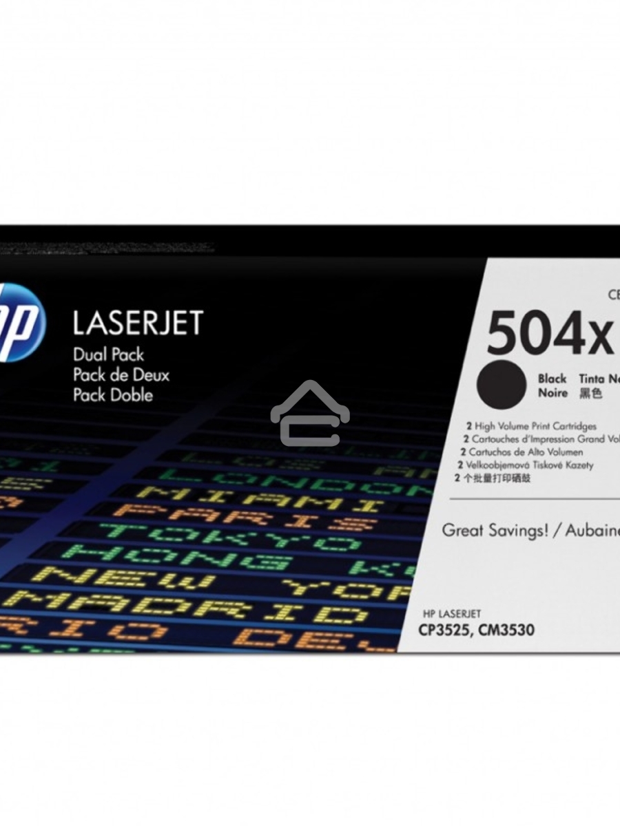 Картридж лазерный HP CE250XD черный двойная упаковка для CLJ CP3525, CM3530 2 х 10 500 стр.