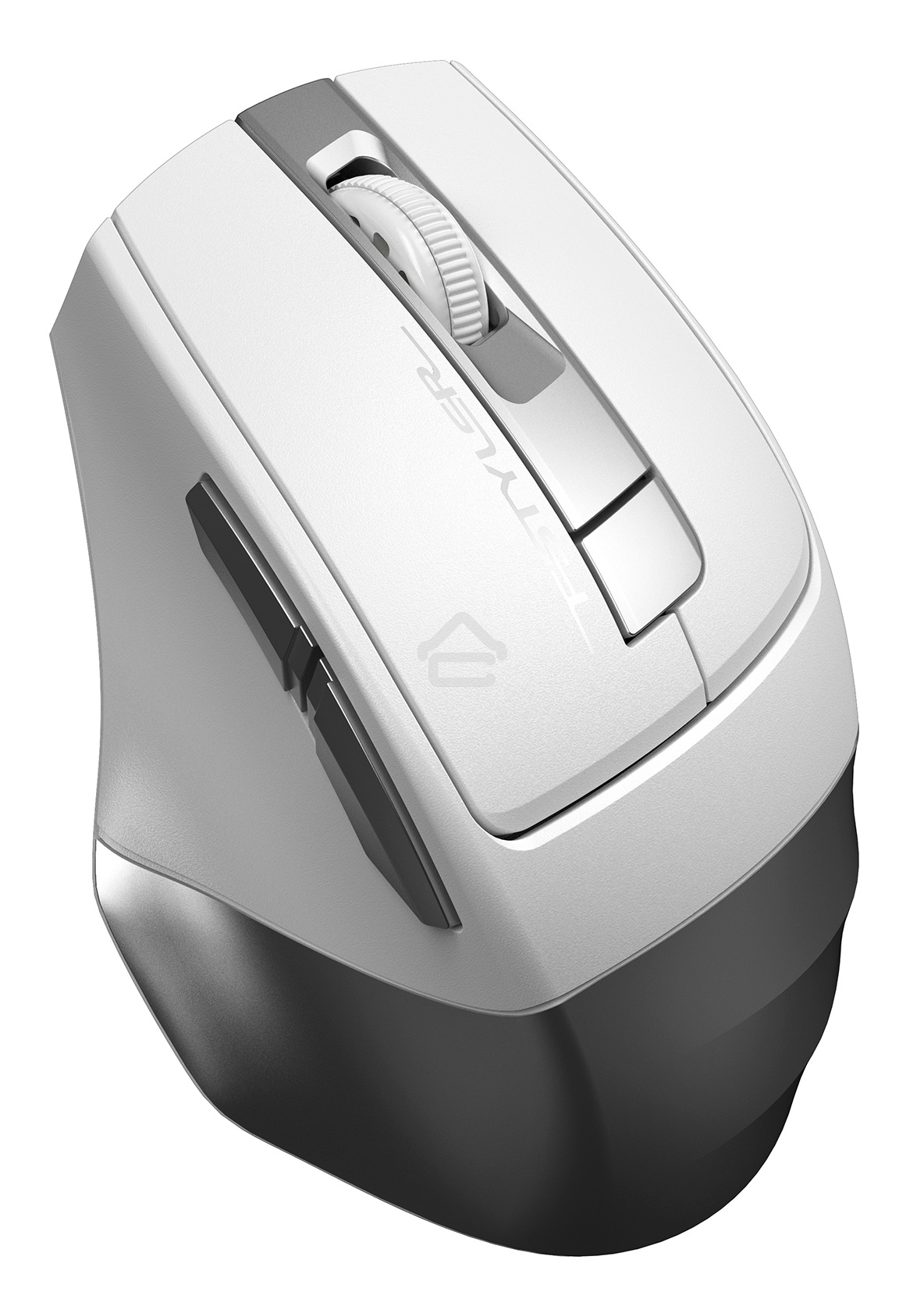 Мышь беспроводная A4Tech Fstyler FG35 серебристый/белый, 2000 dpi, радиоканал, USB, кнопки - 6