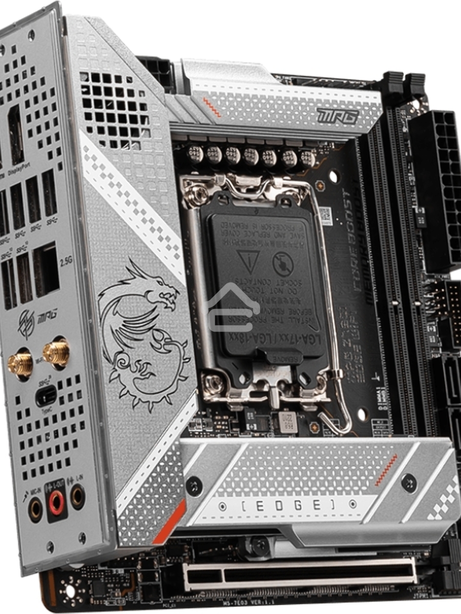 Материнская плата MSI MPG Z790I EDGE WIFI, LGA 1700, Intel Z790, 2xDDR5, 4xSATA, 3xM.2, 1xPCIe 5.0 x16, 1xDP, 1xHDMI, 1x 2.5Gb LAN, 1xUSB-C 3.2 Gen 2x2, 2xUSB-A 3.2 Gen 2, 4xUSB-A 3.2 Gen 1, Mini-ITX
