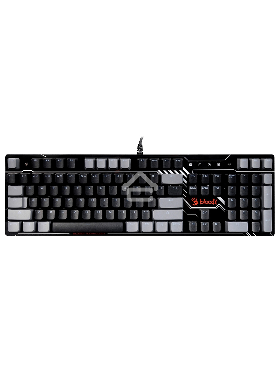 Клавиатура A4Tech Bloody B808N проводная USB черный/серый
