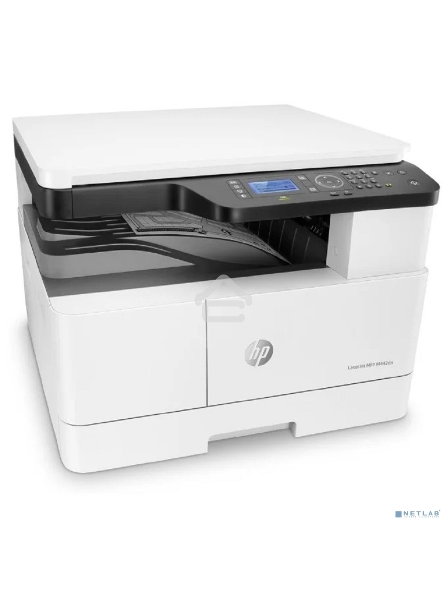 МФУ лазерный HP LaserJet M442dn (8AF71A), A3, ч/б, печ. до 24 стр/мин. (А4) до 13 стр/мин. (А3), 1200 x 1200 dpi (печать) 600x600dpi (скан.), USB, RJ-45