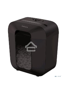Шредер Fellowes PowerShred LX25 черный (секр.P-4)/перекрестный/6лист./11.5лтр./скрепки/скобы/пл.карты