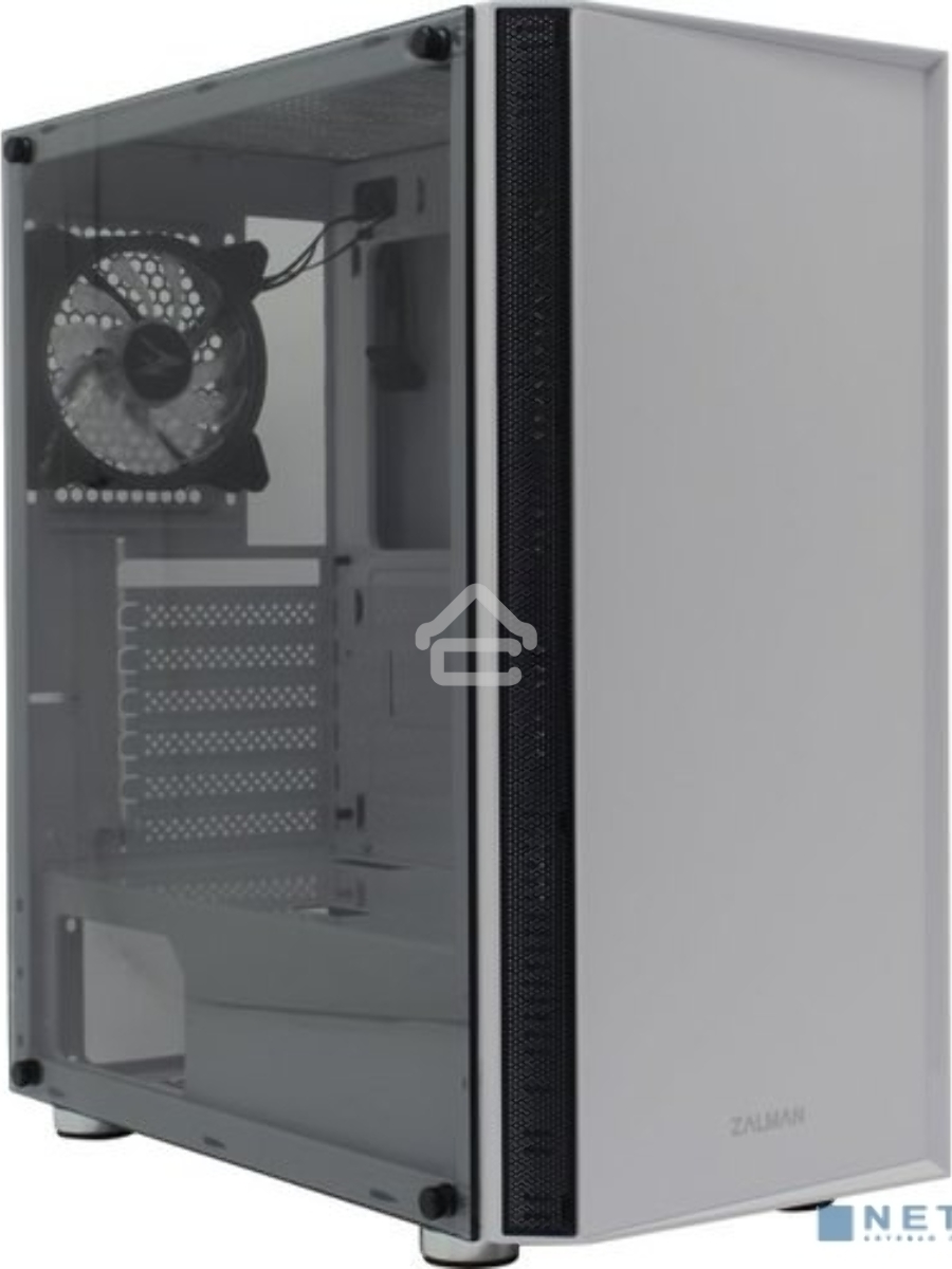 Компьютерный корпус ZALMAN R2 White (3xUSB, 2xAudio, 20мм FAN, прозрачная стенка-закаленное стекло, ATX, без БП)