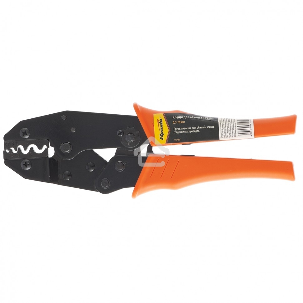 Клещи Sparta 0,5–10 мм, для обжима электрокабеля 177105