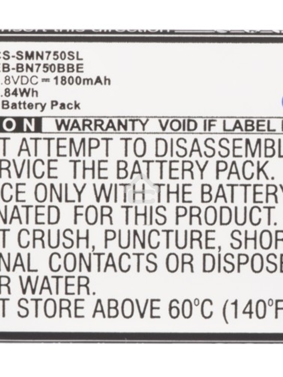 Аккумулятор CameronSinoCS-SMN750SL EB-BN750BBC для Samsung Galaxy Note 3 Neo 3.8V / 1800mAh / 6.84Wh