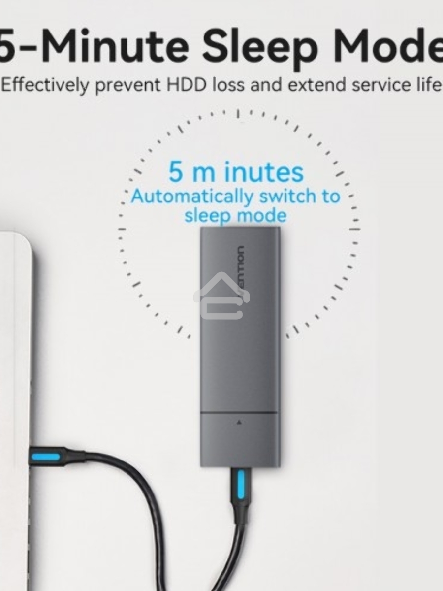 Корпус для SSD Vention USB 3.1 Gen 2-C M.2 NVMe Серый