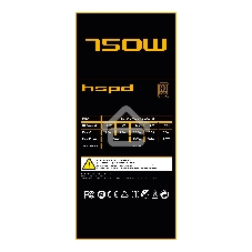 Блок питания Power Supply HSPD, 750W 80 PLUS Bronze (ATX, 2.31, Semi-modular, 1x24(20+4)pin 550мм, 1xCPU*2 8(4+4)pin 600+150мм, 1xPCIe*2 8(6+2)pin 500+150мм, 2xSATA*3 400+150+150мм, 1xMOLEX4pin*3+FDD 400+150+150+150мм, Active, 120x120мм, 150x140x86мм, APF