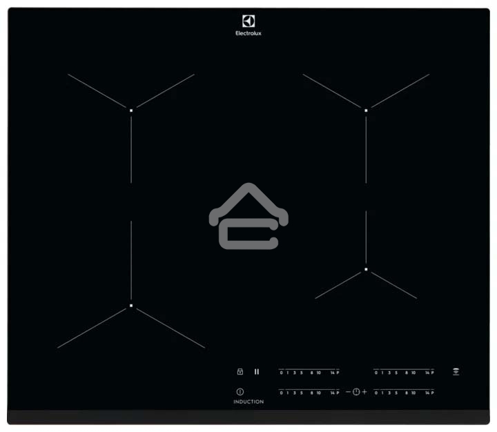 Индукционная варочная панель Electrolux индукционная, 60 см, распознавание наличия посуды, черный