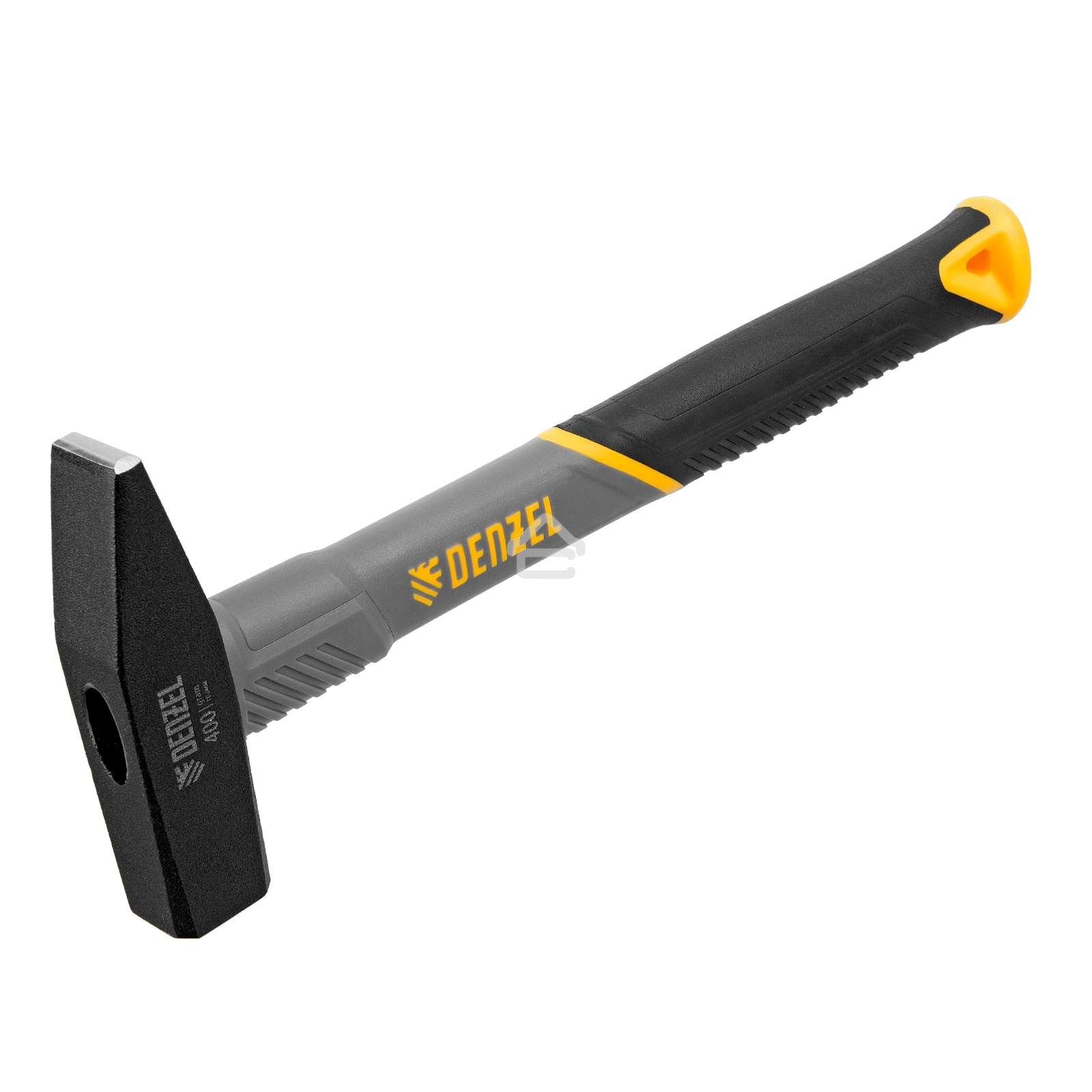 Молоток слесарный Denzel 400 г, кованый, фибергласовая рукоятка c TPR покрытием