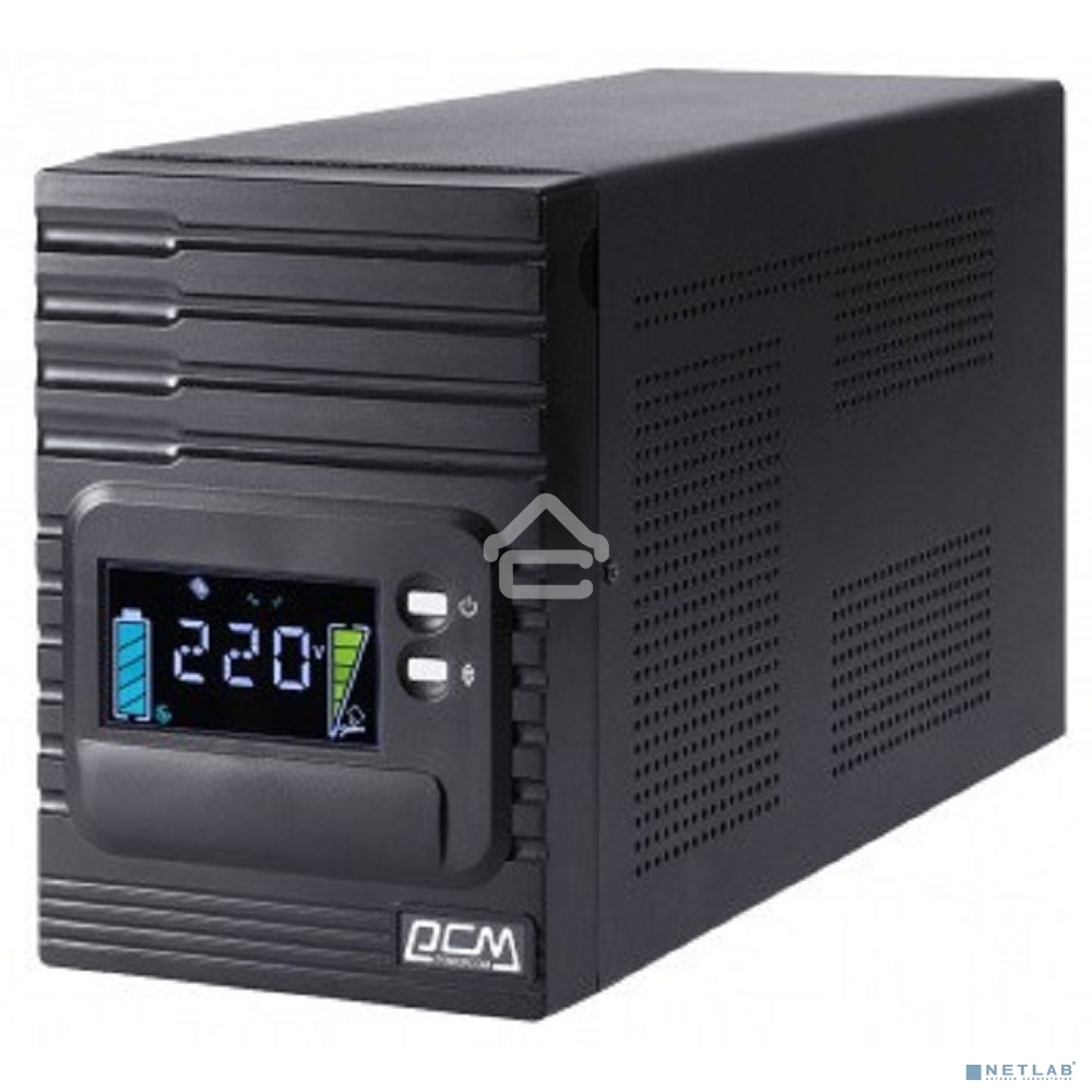 Источник бесперебойного питания Powercom Smart King Pro+ SPT-1000-II LCD 800Вт 1000ВА черный