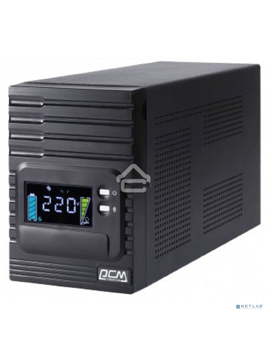Источник бесперебойного питания Powercom Smart King Pro+ SPT-1000-II LCD 800Вт 1000ВА черный