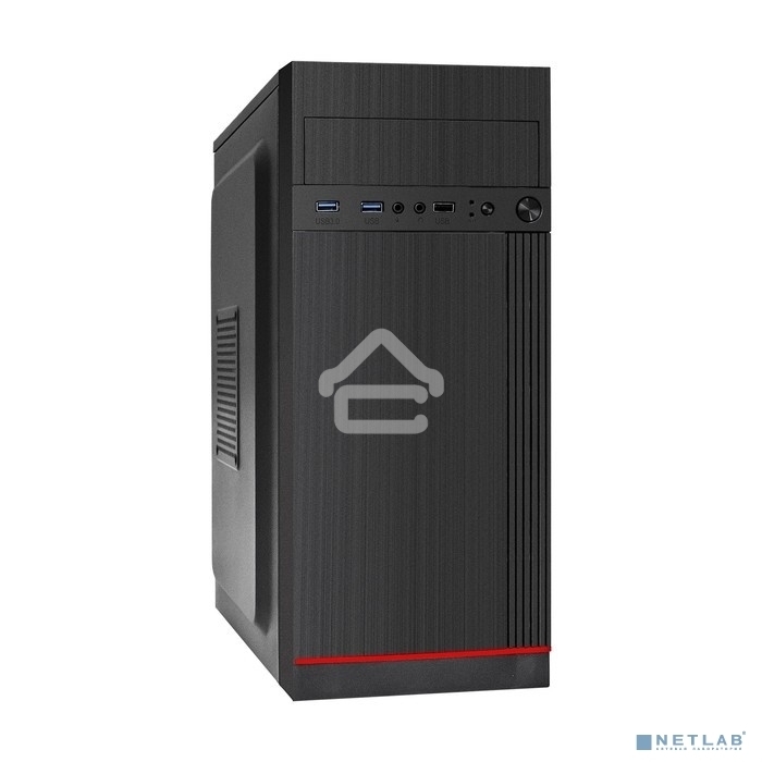 Компьютерный корпус Miditower ExeGate AA-442U2-AA350 (ATX, AA350 8 см, 1*USB+2*USB3.0, аудио, черный)