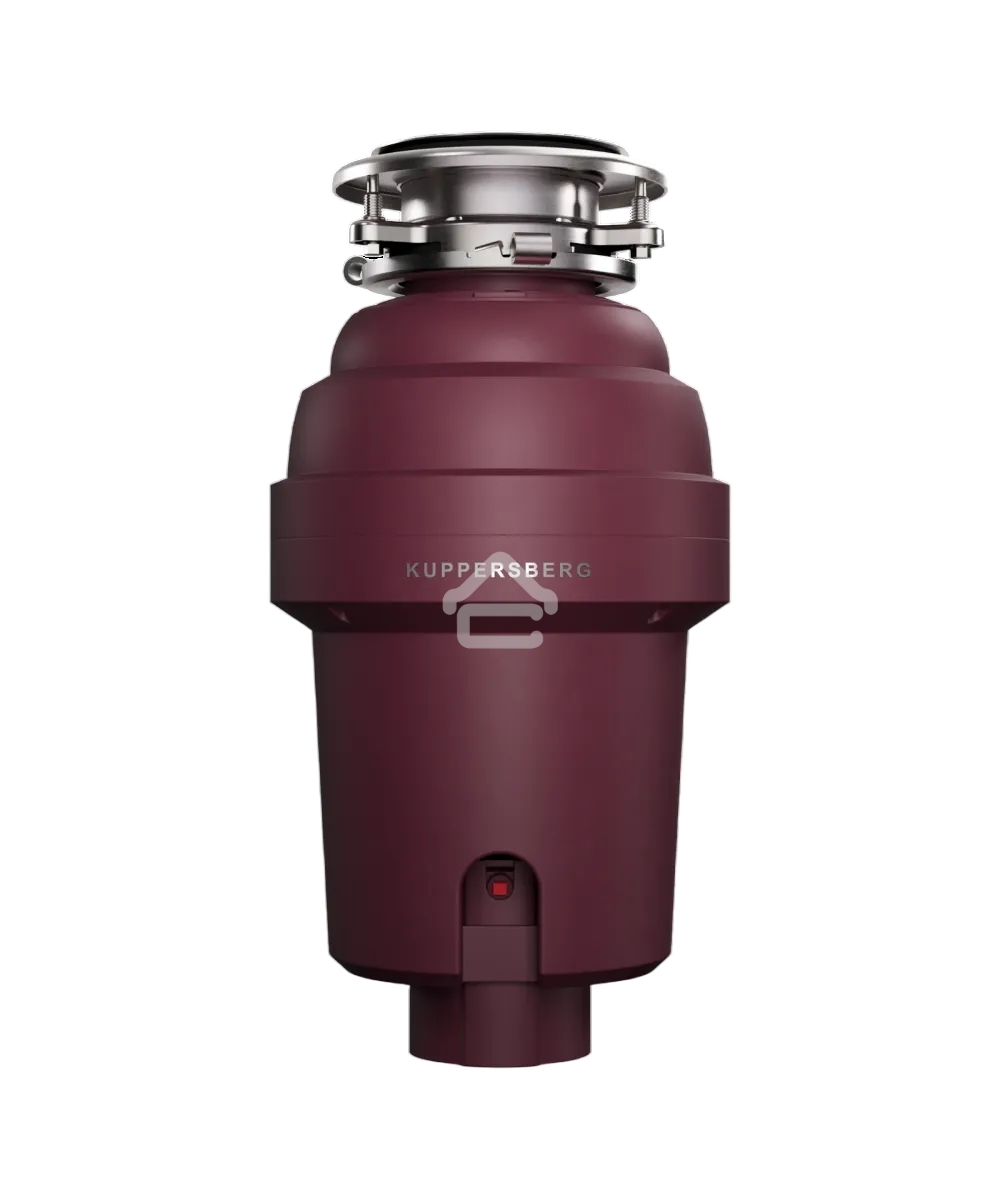 Измельчитель пищевых отходов Kuppersberg WS 750 V, High-Tech, мощность 750 Вт, 3800-4200 об/мин, защита от перегрева, авто выключение, DC мотор, шумоизоляция, уровень шума 70 дБ, винный