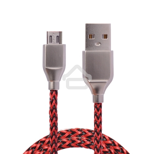 Кабель USB ACD-Titan MicroUSB - USB-A Нейлон, 1м, красно-черный
