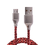 Кабель USB ACD-Titan MicroUSB ~ USB-A Нейлон, 1м, красно-черный (ACD-U927-M1R)