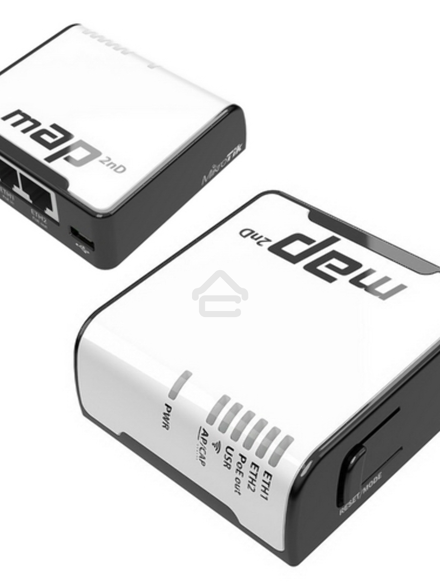 Беспроводной маршрутизатор MikroTik RBmAP2nD 802.11n 300Mbps 2.4 ГГц -1xLAN PoE белый