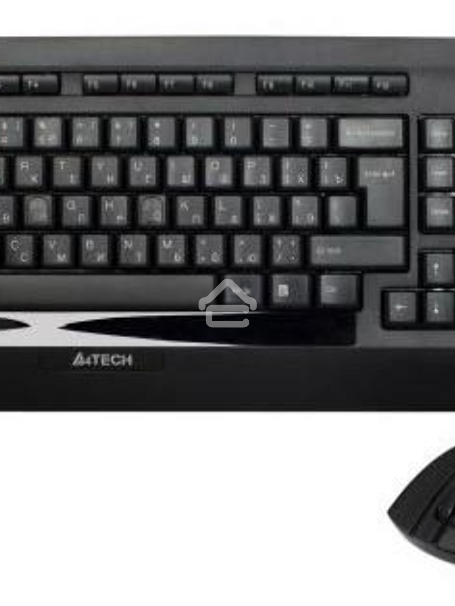 Клавиатура + мышь A4TECH W 9300F USB (черный), 2.4G наноприемник