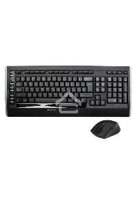 Клавиатура + мышь A4TECH W 9300F USB (черный), 2.4G наноприемник