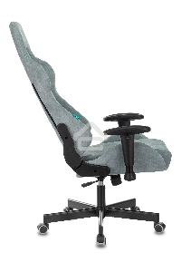Кресло игровое Бюрократ VIKING KNIGHT LT28 FABRIC серо-голубой крестовина металл/пластик