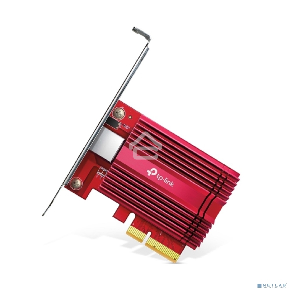 Сетевой адаптер 10 Gigabit PCI-E network adapter, 1 PCI Express 3.0 X4 interface, 1 100/1000/10000Mbps Ethernet port, come with Low-Profile and Full-Height Brackets
