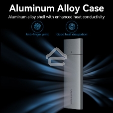 Корпус для SSD Vention USB 3.1 Gen 2-C M.2 NVMe Серый