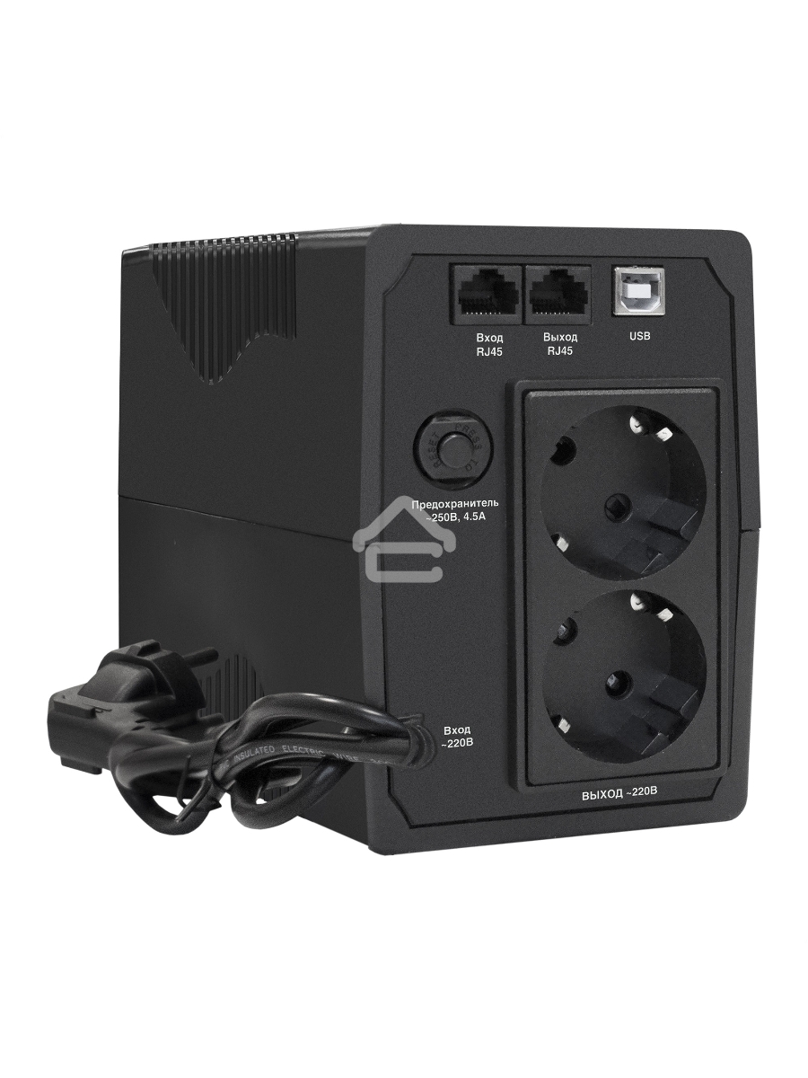 Источник бесперебойного питания ExeGate EP285580RUS SpecialPro Smart LLB-600.LCD.AVR.EURO.RJ.USB<600VA/360W, LCD, AVR, 2 евророзетки, RJ45/11, USB, Black>