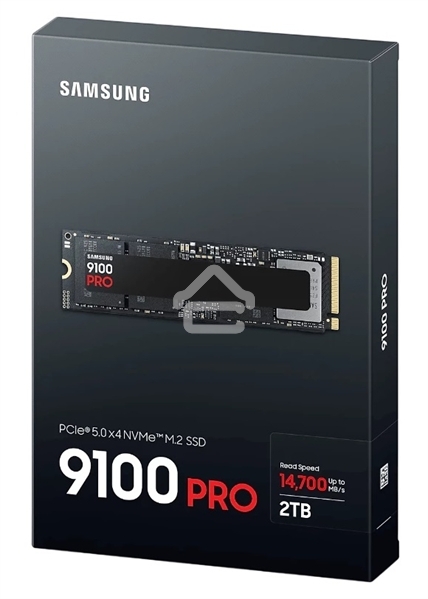Твердотельный диск 2TB Samsung 9100 PRO, M.2, PCI-E 5.0 x4, TLC 3D NAND R/W - 14800/13400 MB/s