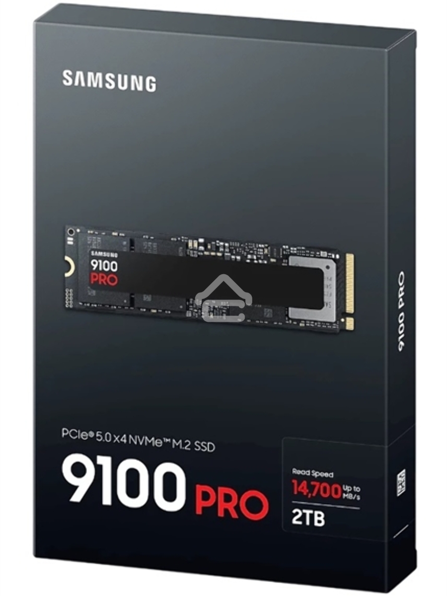 Твердотельный диск 2TB Samsung 9100 PRO, M.2, PCI-E 5.0 x4, TLC 3D NAND [R/W - 14800/13400 MB/s]