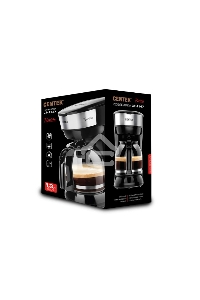 Кофеварка капельная Centek CT-1147 Steel, исп. кофе - молотый, 1.8 л, 900 Вт.