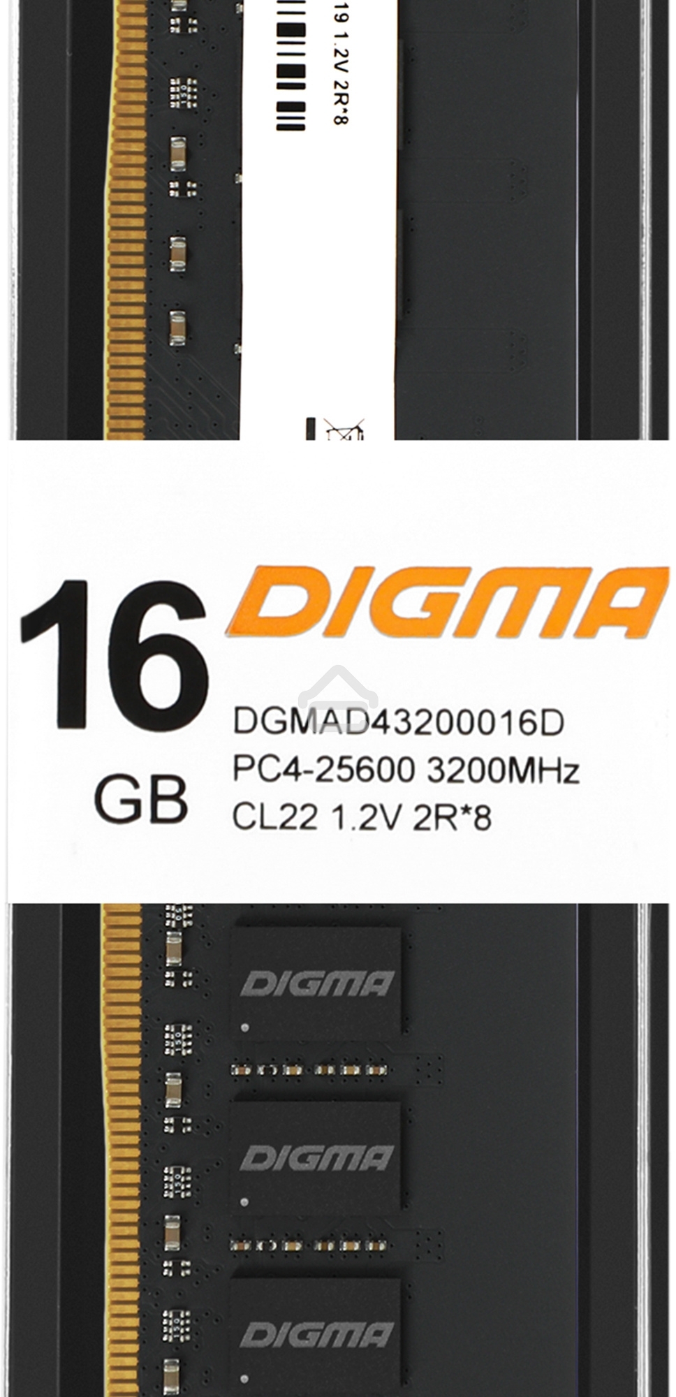 Оперативная память Digma, DDR4, 16GB (1x16 GB), 3200 MHz, CL22, DIMM