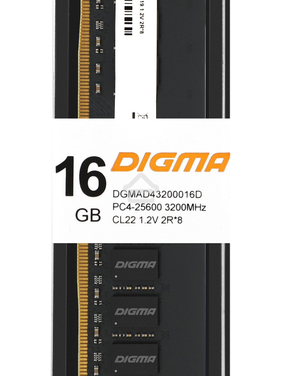 Оперативная память Digma, DDR4, 16GB (1x16 GB), 3200 MHz, CL22, DIMM