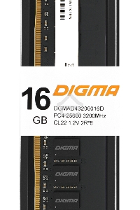 Оперативная память Digma, DDR4, 16GB (1x16 GB), 3200 MHz, CL22