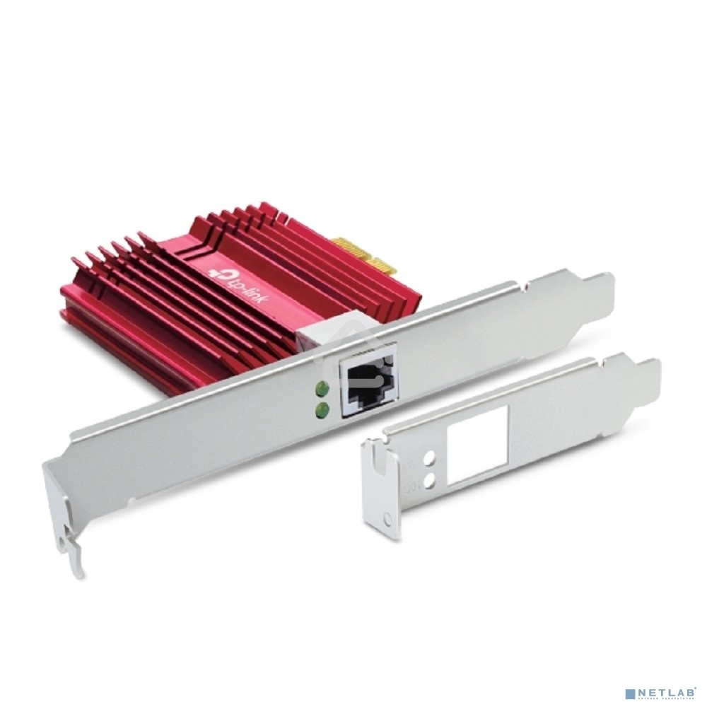 Сетевой адаптер 10 Gigabit PCI-E network adapter, 1 PCI Express 3.0 X4 interface, 1 100/1000/10000Mbps Ethernet port, come with Low-Profile and Full-Height Brackets