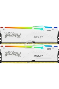 Оперативная память Kingston Fury Beast, DDR5, 32GB (2x16GB), 6400MHz, CL32, с радиатором, чёрный