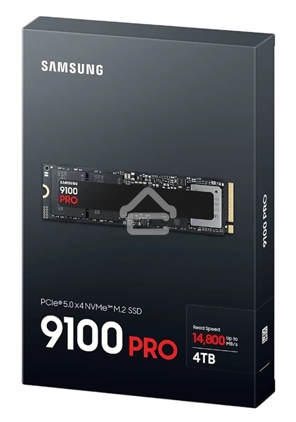 Твердотельный диск 4TB Samsung 9100 PRO, M.2, PCI-E 5.0 x4, TLC 3D NAND R/W - 14800/13400 MB/s