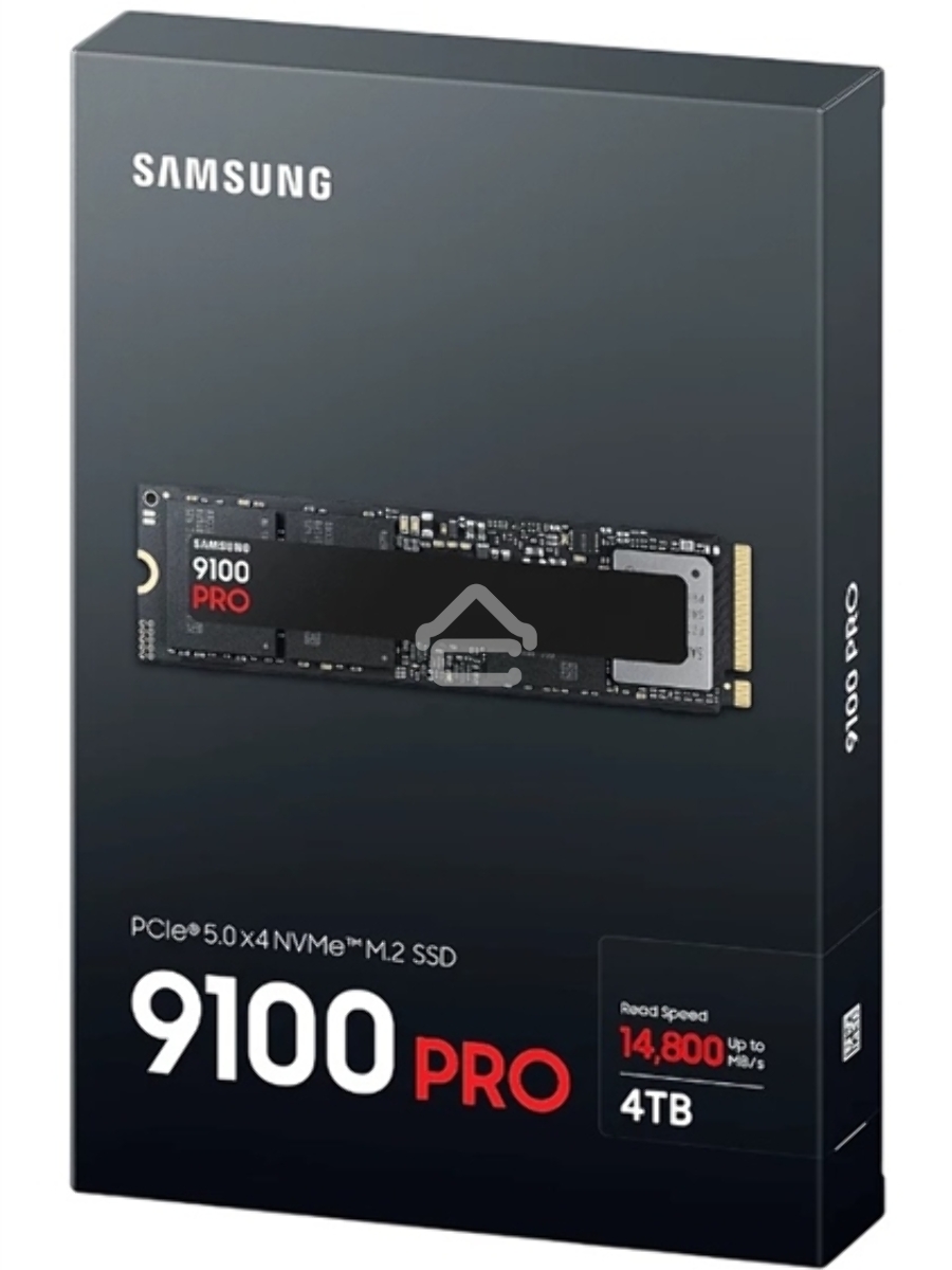 Твердотельный диск 4TB Samsung 9100 PRO, M.2, PCI-E 5.0 x4, TLC 3D NAND [R/W - 14800/13400 MB/s]