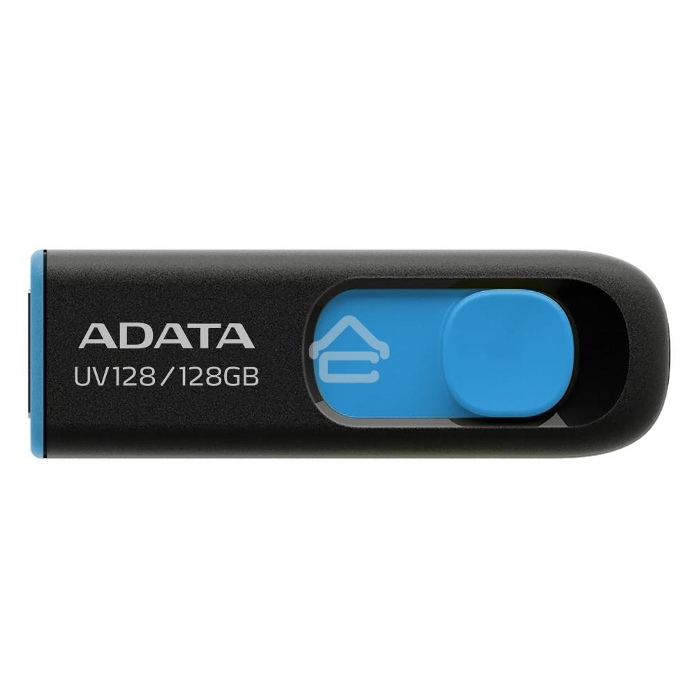 Флешка USB ADATA R/W 128GB ADATA UV128, USB 3.0, черный/синий