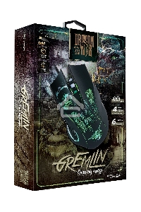 Мышь проводная Qumo Gremlin M37 черный, 3200 dpi, USB, кнопки - 6