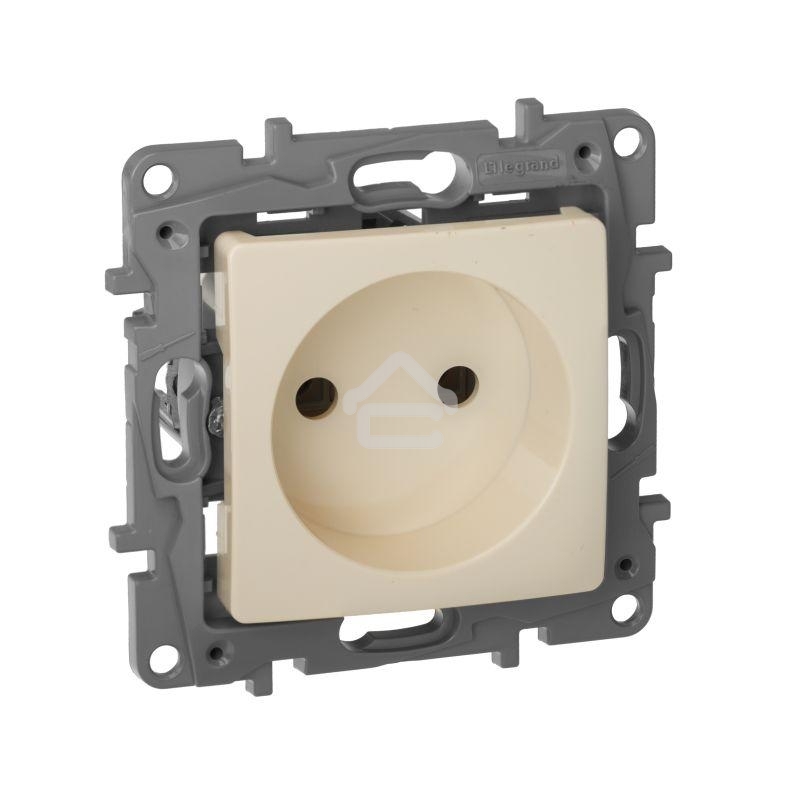 Розетка 2К винты, сл. кость ETIKA 
