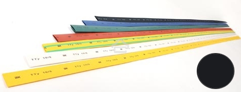 Трубка термоусадочная ТТУ 5/2.5 черный 1м ИЭК UDRS-D5-1-K02