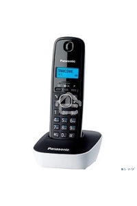 Телефон беспроводной (DECT) Panasonic KX-TG1611RUW (белый) {АОН, Caller ID,12 мелодий звонка,подсветка дисплея,поиск трубки}