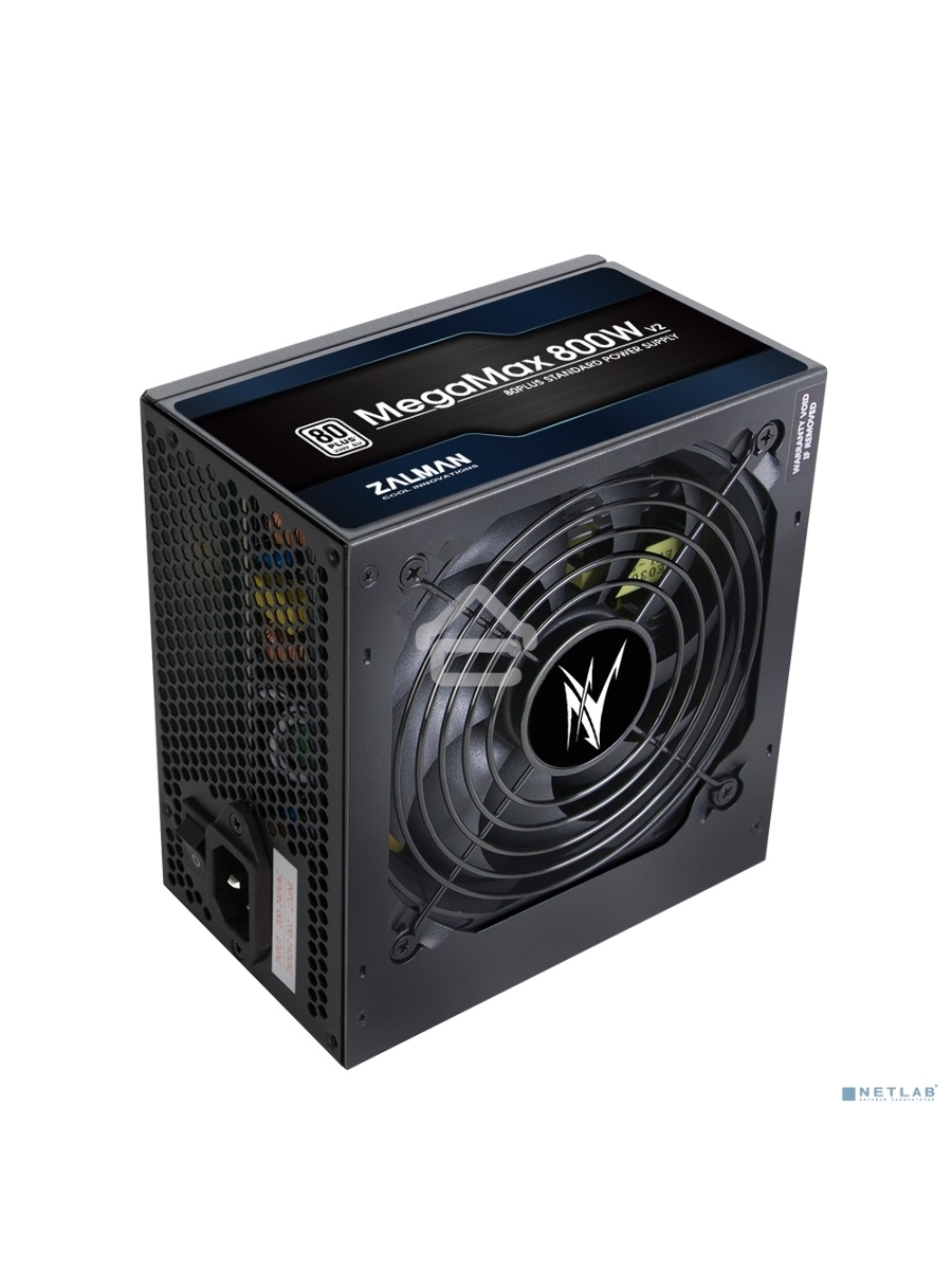 Блок питания Zalman MegaMax 800W (ZM800-TXII), 800Вт, 80 PLUS, 120мм, черный